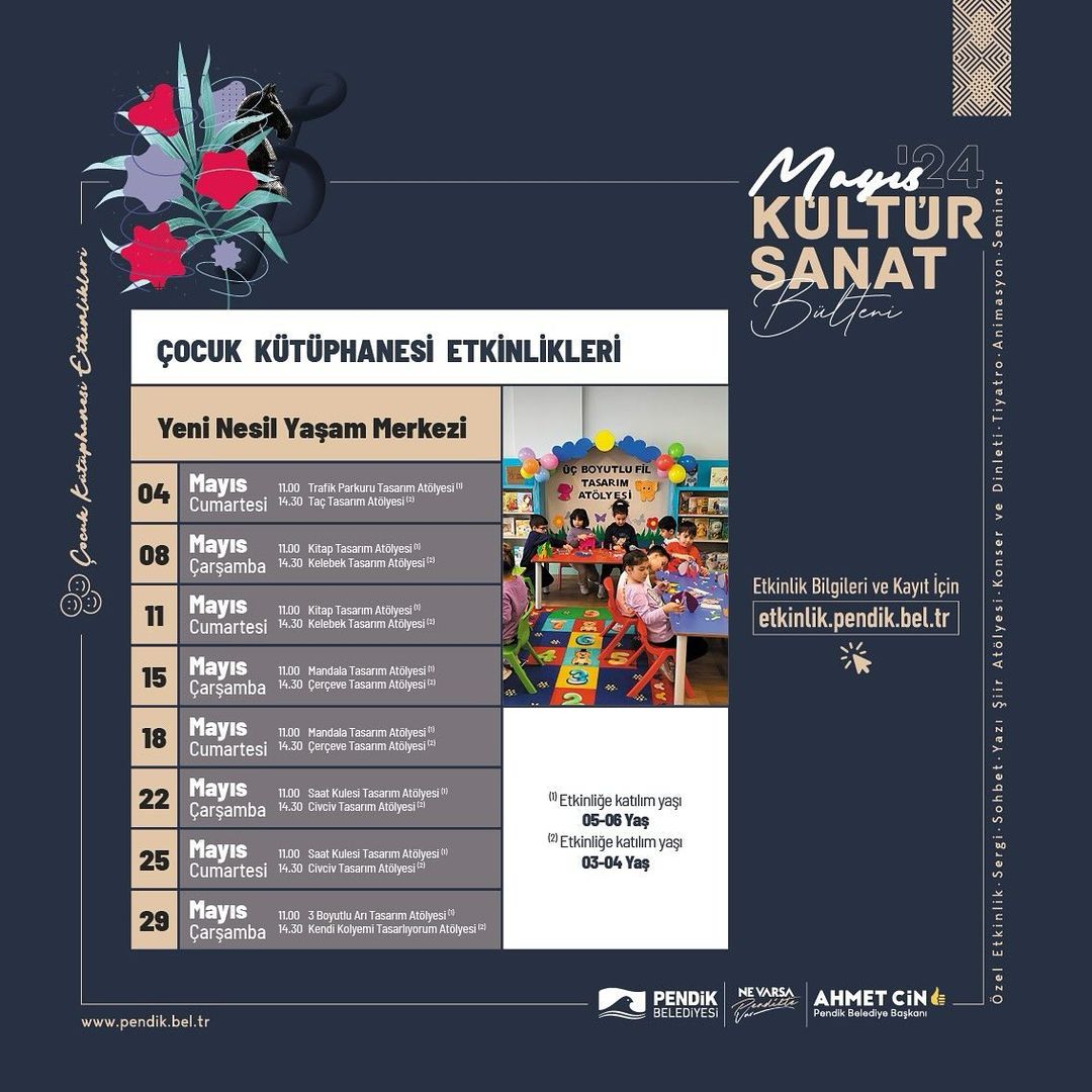 Pendik Kültür Sanat - Çocuk Kütüphanesi Etkinlikleri