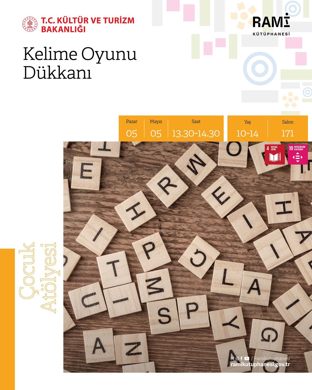 Rami Kütüphanesi - Kelime Oyunu Dükkanı Çocuk Atölyesi