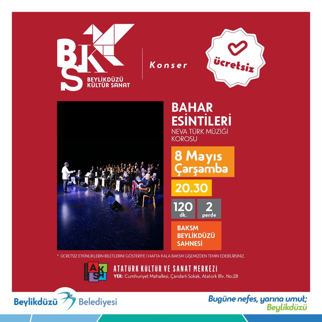Beylikdüzü Kültür Sanat - Neva Türk Müziği Bahar Esintileri Konseri