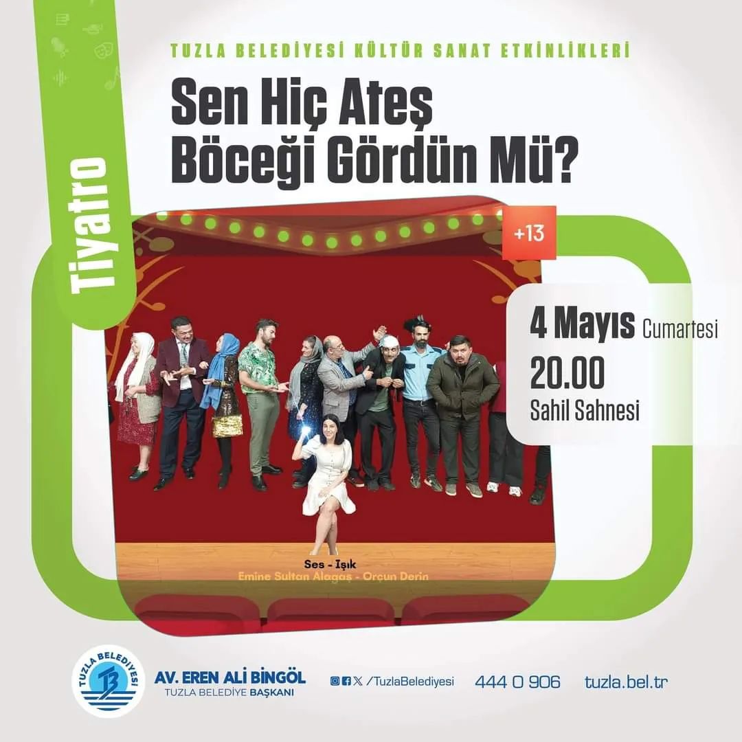 Tuzla Belediyesi Kültür-Sanat Etkinlikleri Devam Ediyor!