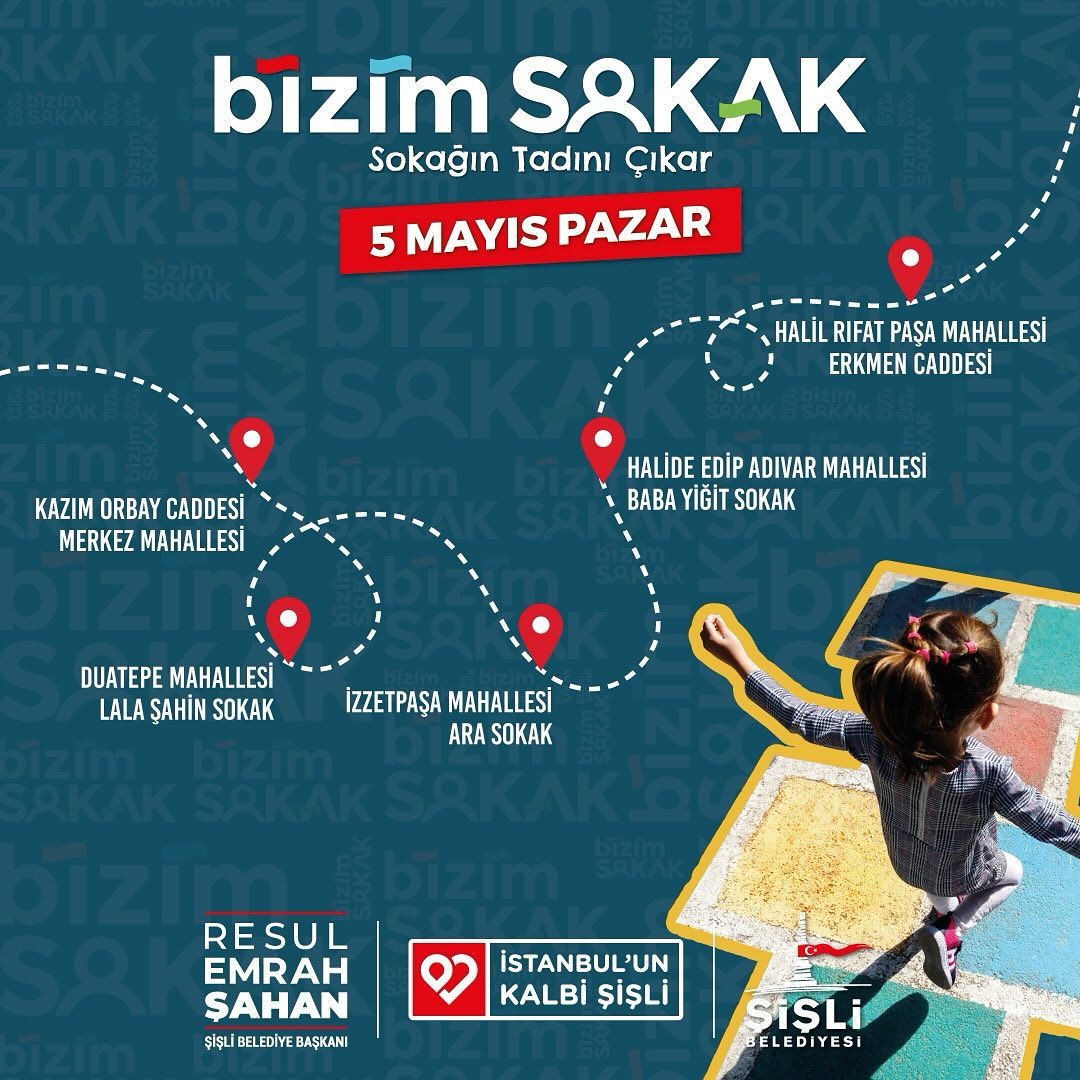 Sokaklarımızı pazar günleri trafiğe kapatıyor, eğlenceli atölyelerle bir araya geliyoruz.💙