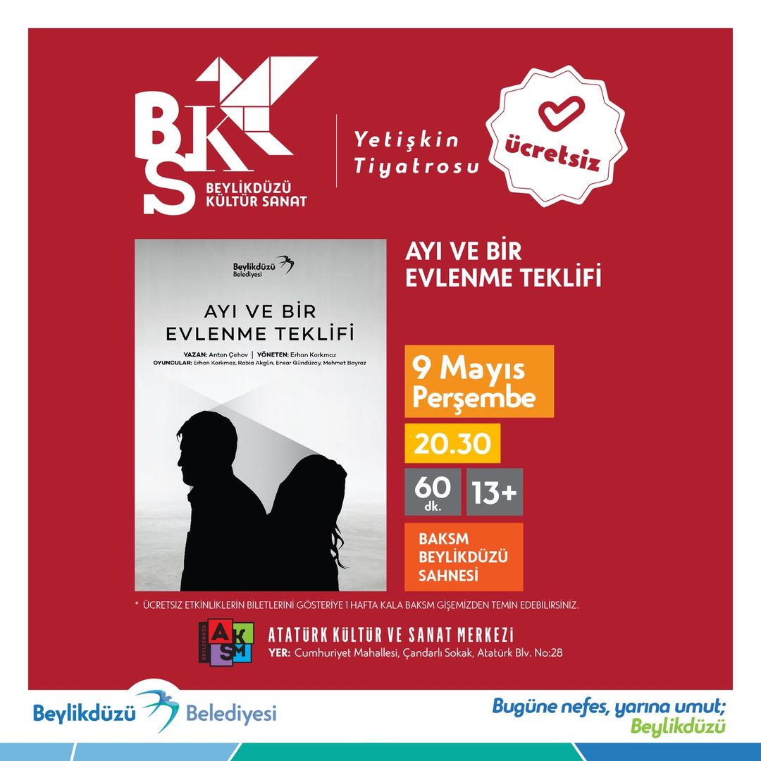 Beylikdüzü Kültür Sanat - Ayı ve Bir Evlenme Teklifi Yetişkin Tiyatrosu