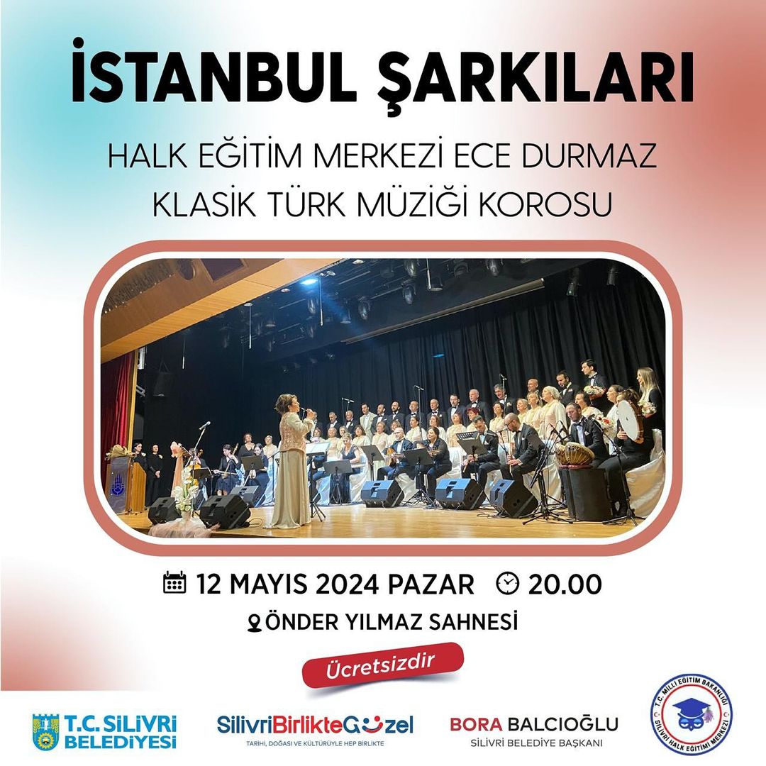 Halk Eğitim Merkezi Ece Durmaz Klasik Türk Müziği Korosunun hazırladığı konsere tüm halkımız davetlidir. 🎶