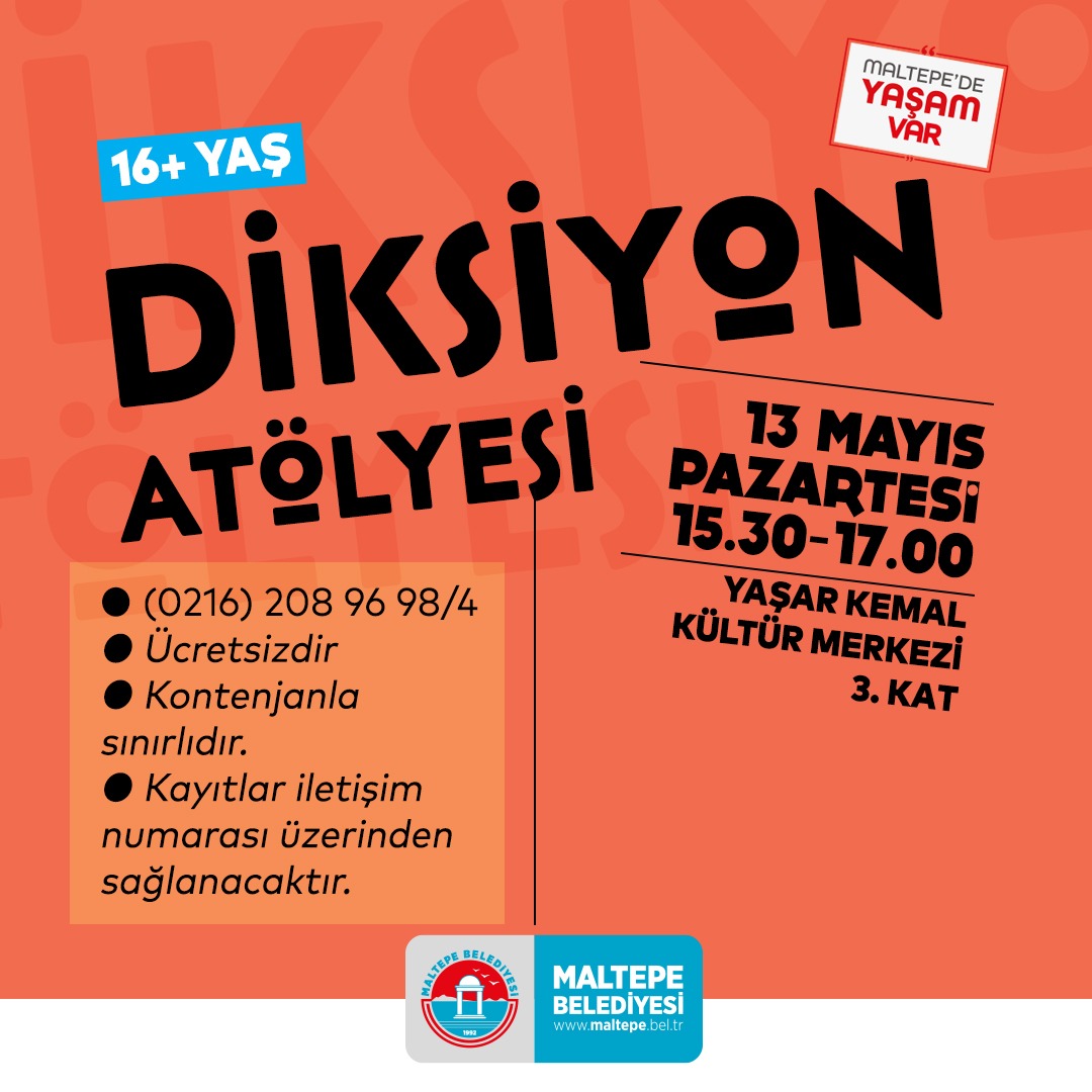 Maltepe Belediyesi - Diksiyon Atölyesi