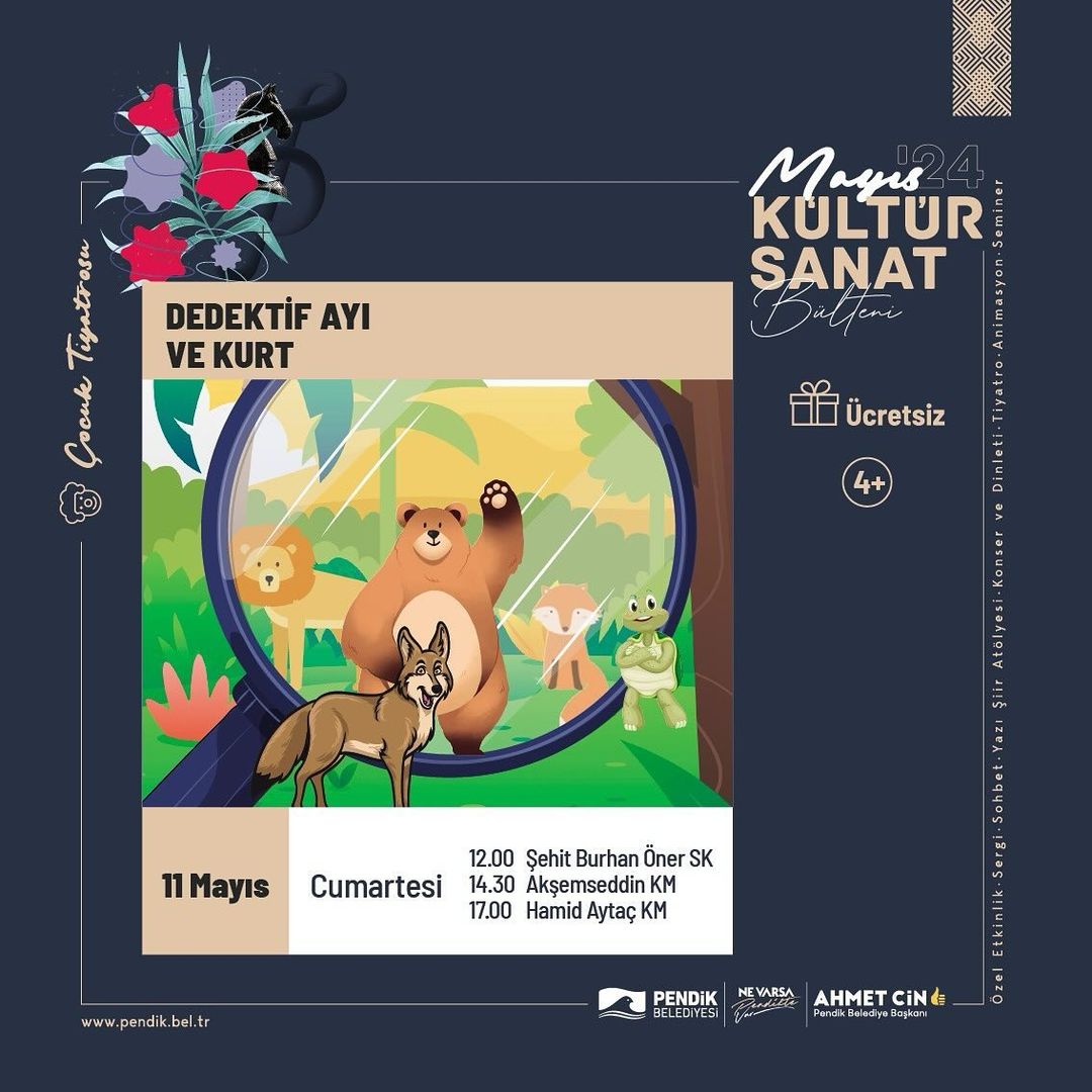 Pendik Kültür Sanat - Dedektif Ayı ve Kurt Çocuk Tiyatrosu