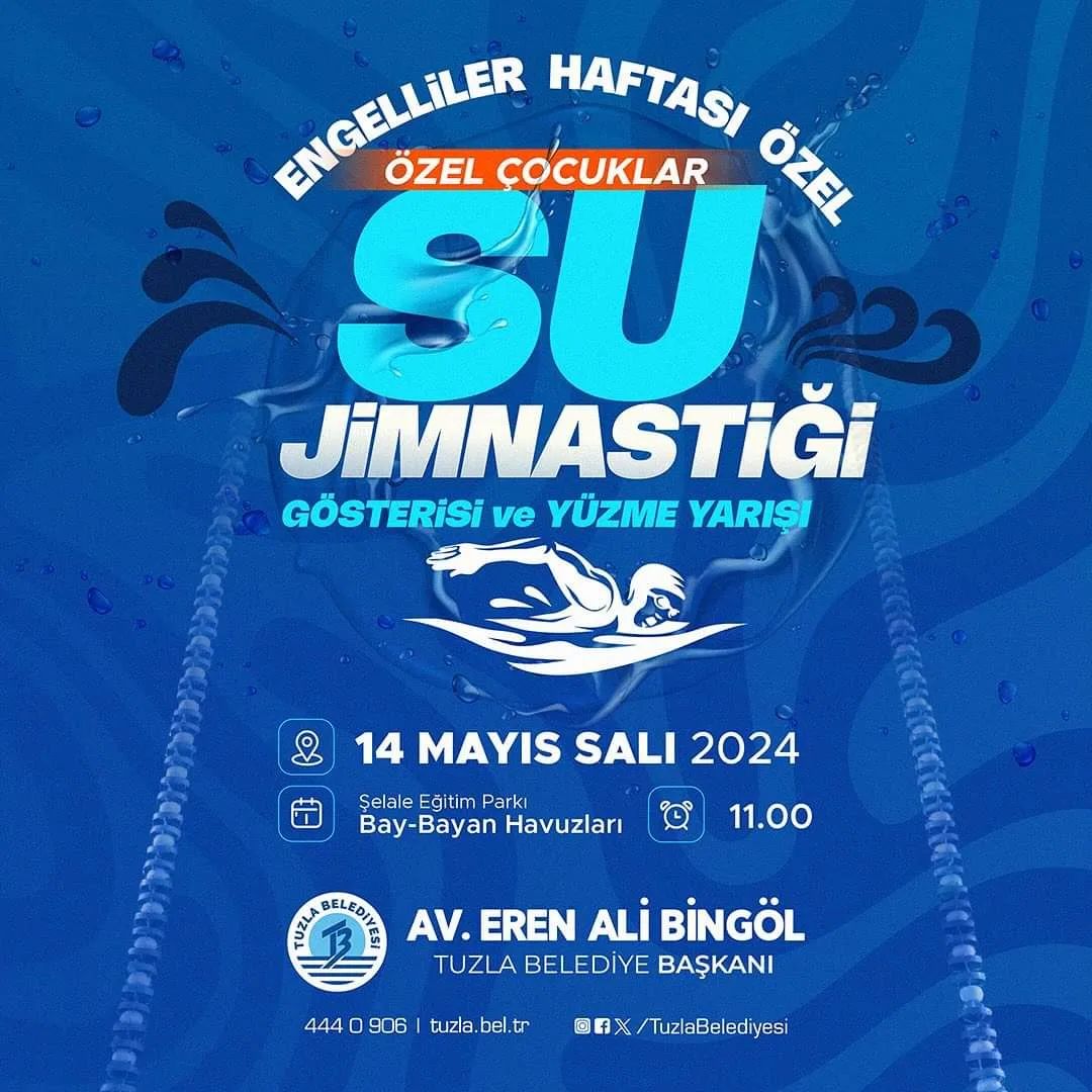 10 - 16 Mayıs Engelliler Haftası “Özel Çocuklar Su Jimnastiği Gösterisi ve Yüzme Yarışı” 🏊🏻
