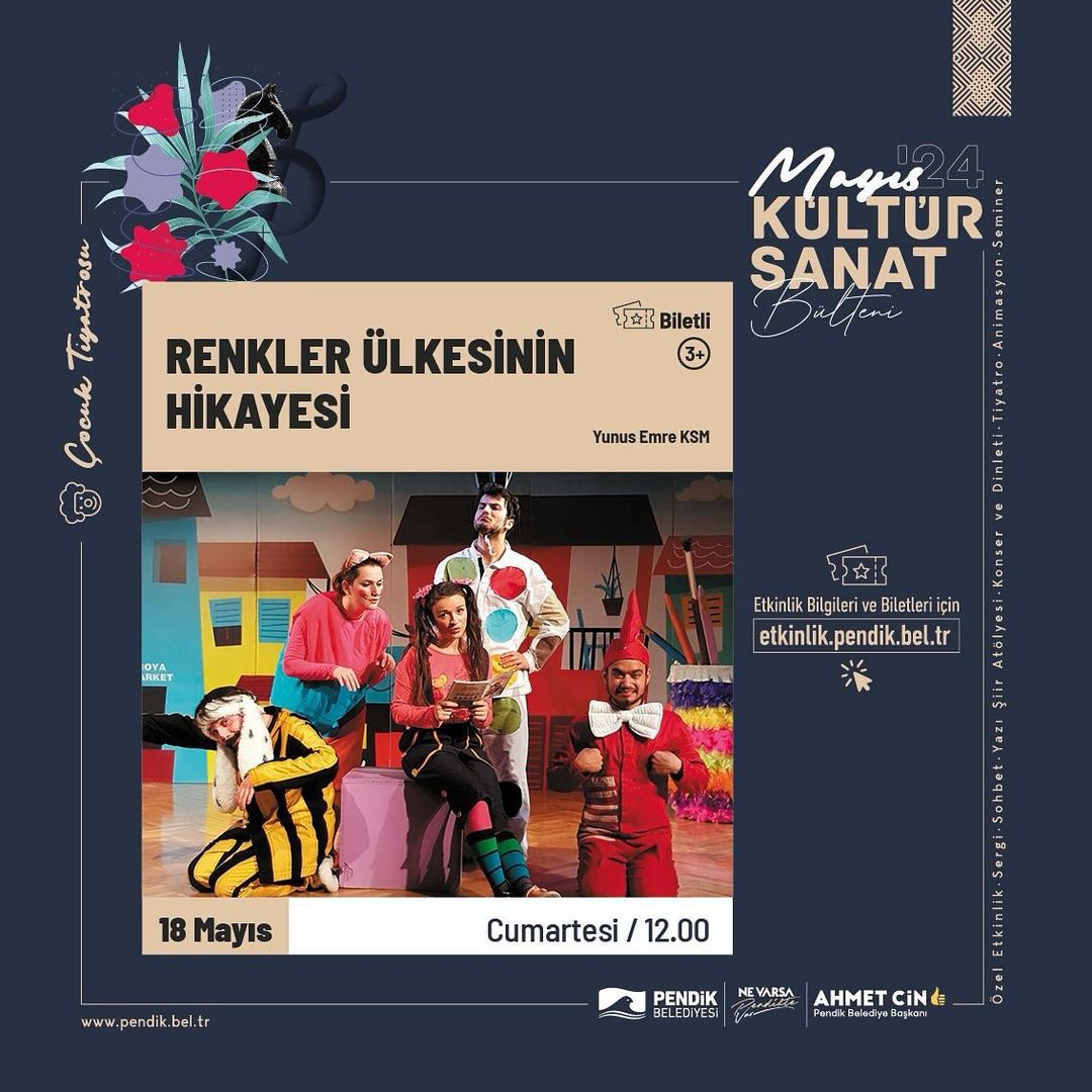Pendik Kültür Sanat - Renkler Ülkesinin Hikayesi Çocuk Tiyatrosu