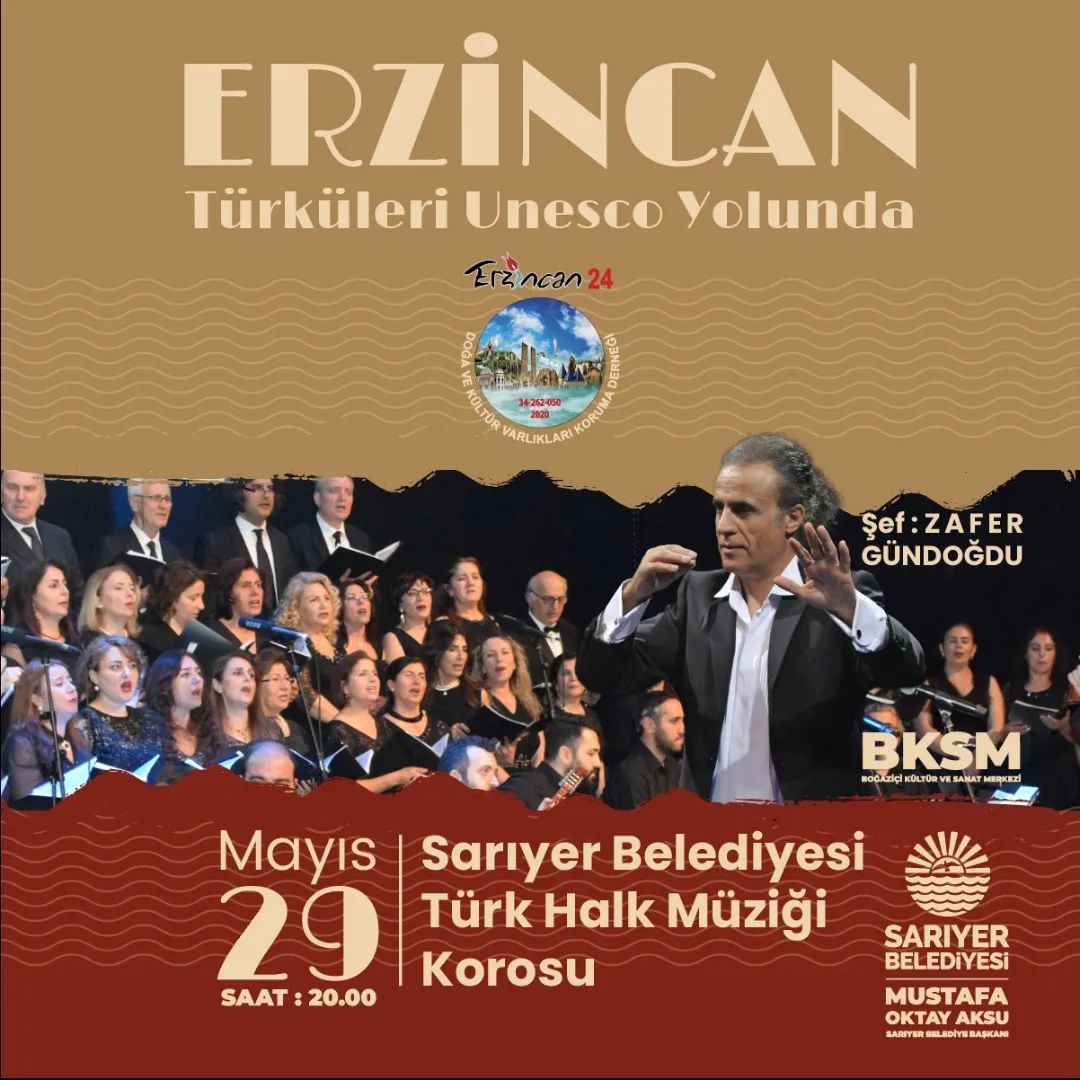 Sarıyer Kültür Sanat - Erzincan Türküleri UNESCO Yolunda Konseri