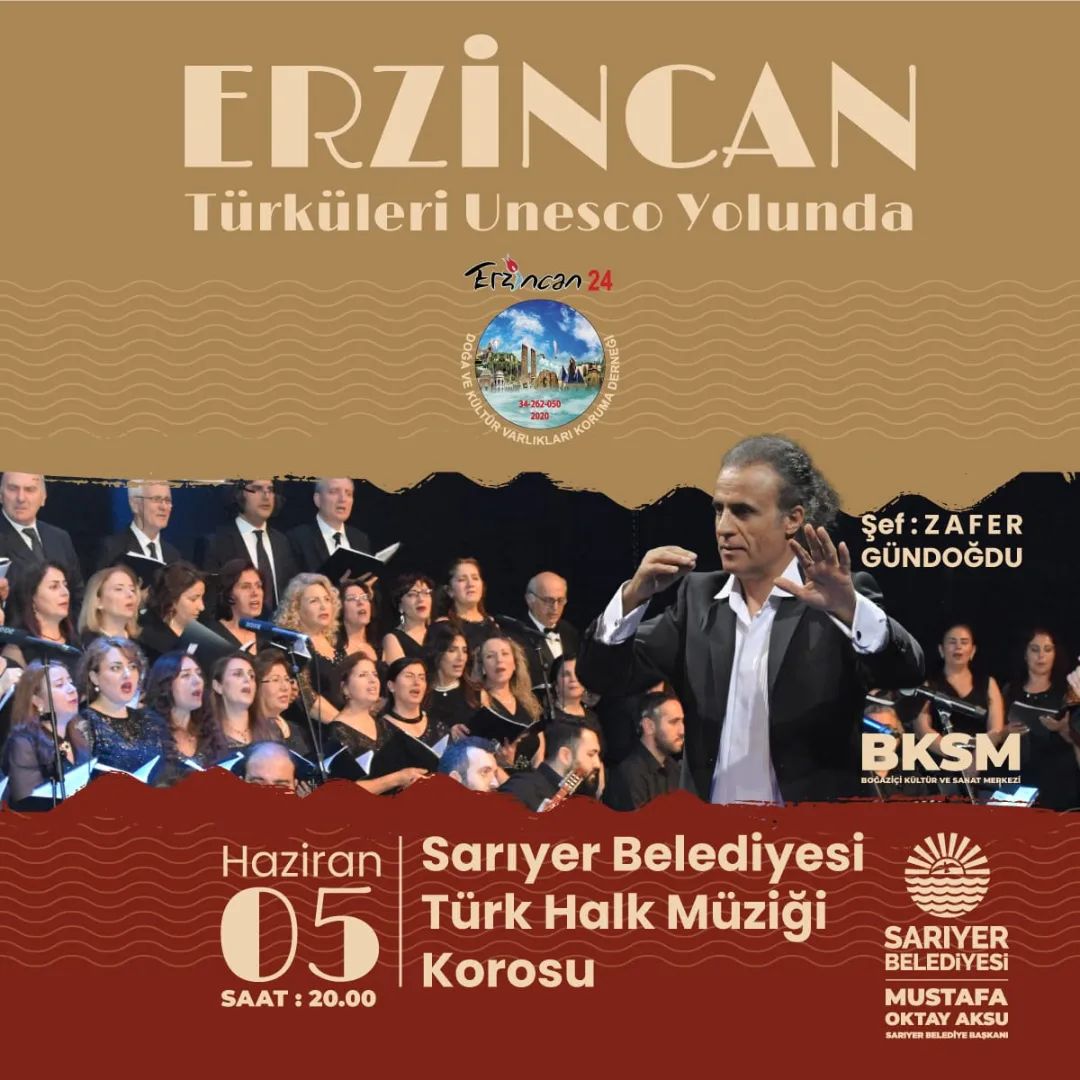 Sarıyer Kültür Sanat - Erzincan Türküleri UNESCO Yolunda Konseri