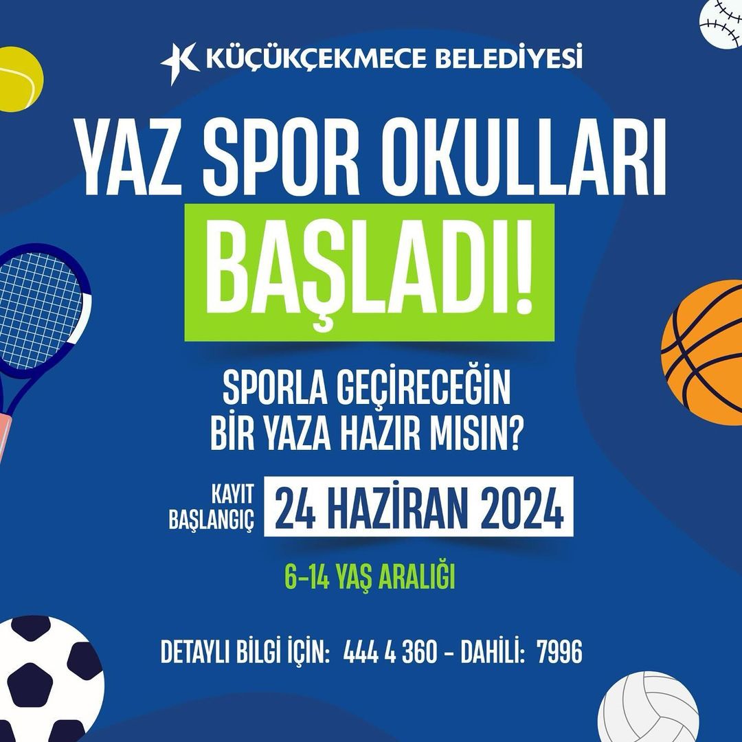 Küçükçekmece Belediyesi - Yaz Spor Okulları Kayıtları