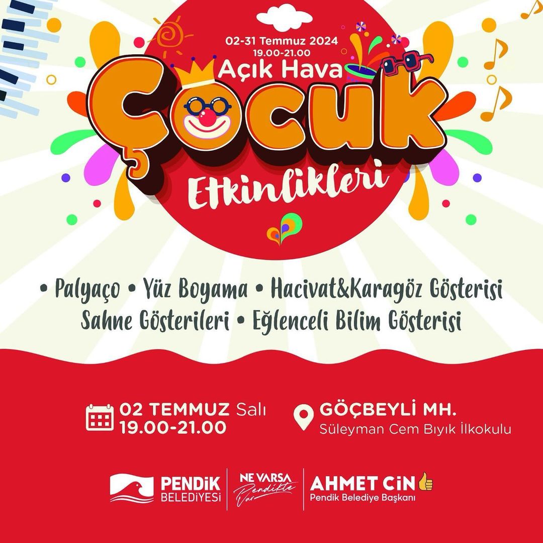 Pendik Kültür Sanat - Açık Hava Çocuk Etkinlikleri
