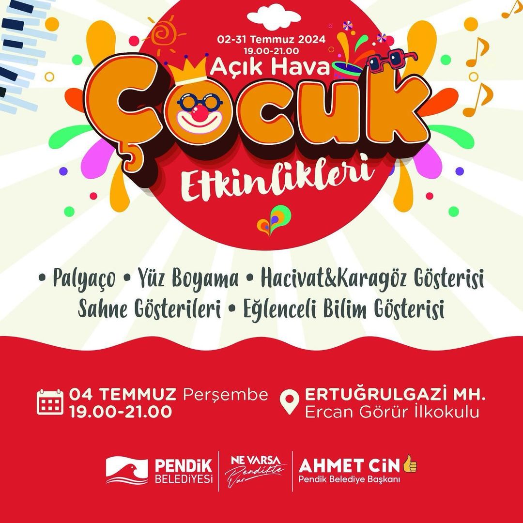 Pendik Kültür Sanat - Açık Hava Çocuk Etkinlikleri