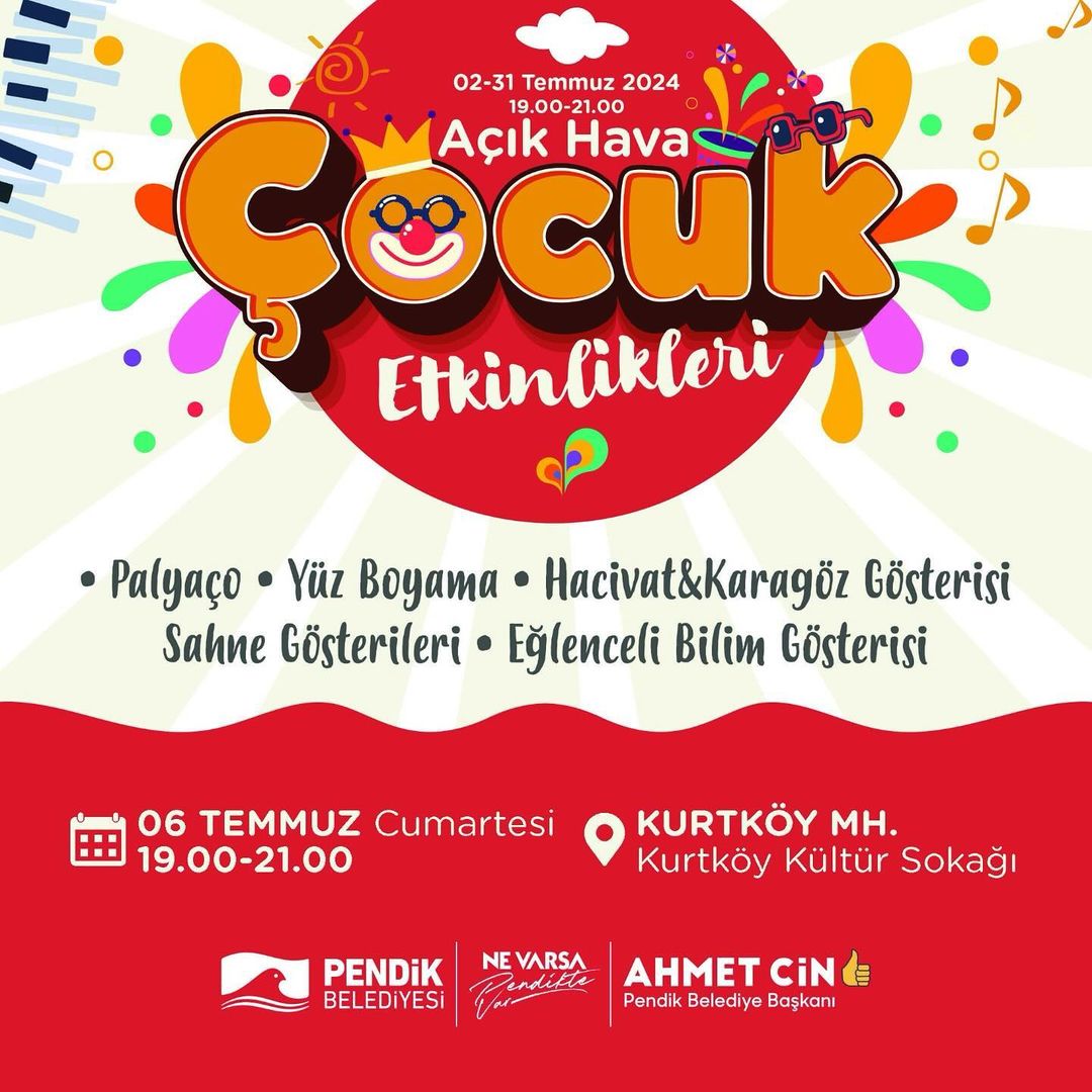 Pendik Kültür Sanat - Açık Hava Çocuk Etkinlikleri