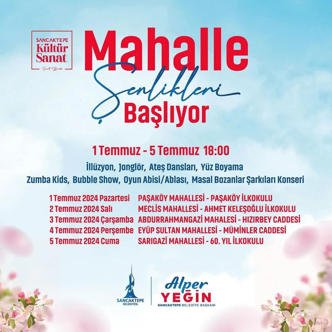Sancaktepe Kültür Sanat - Mahalle Şenlikleri