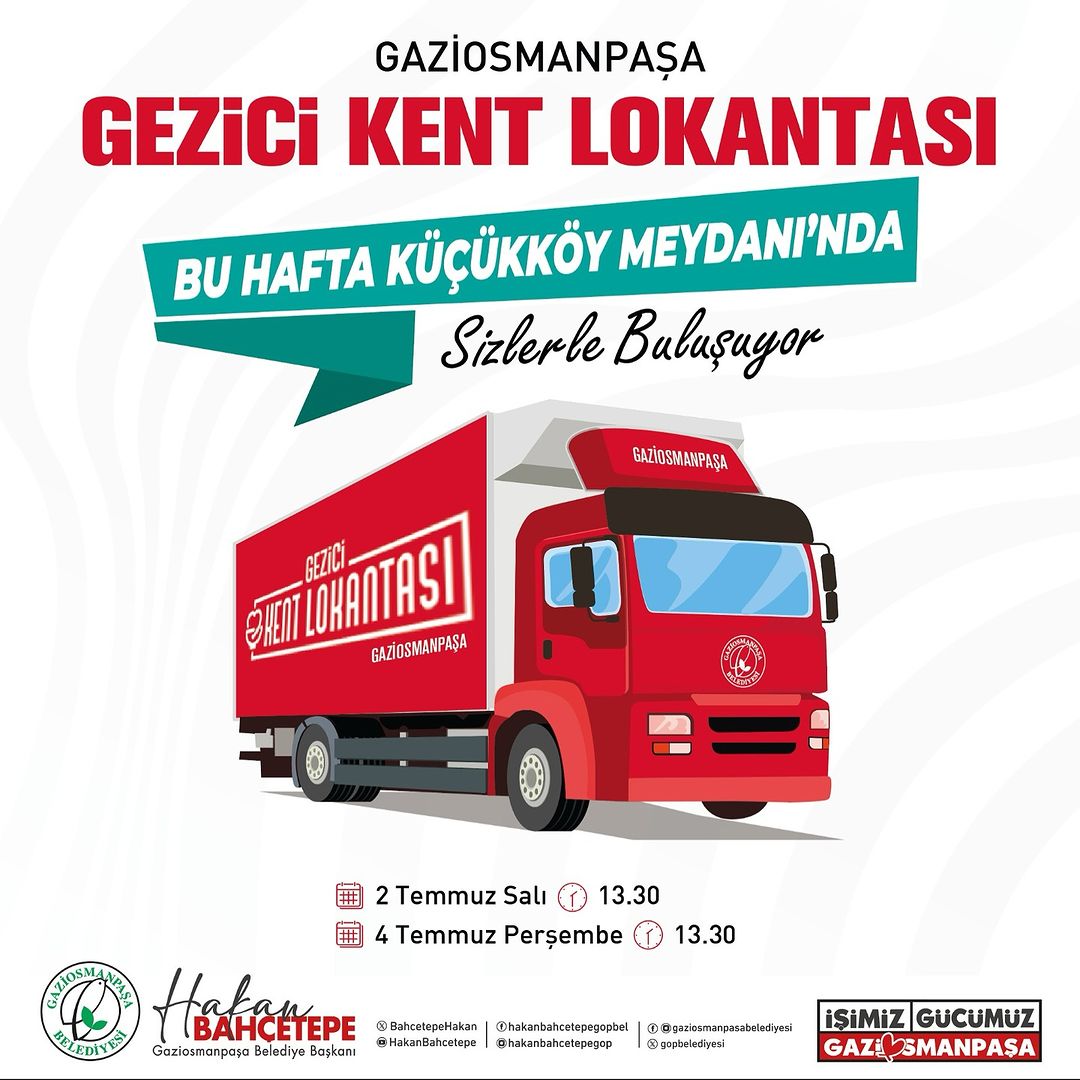 Gaziosmanpaşa Belediyesi - Gezici Kent Lokantası