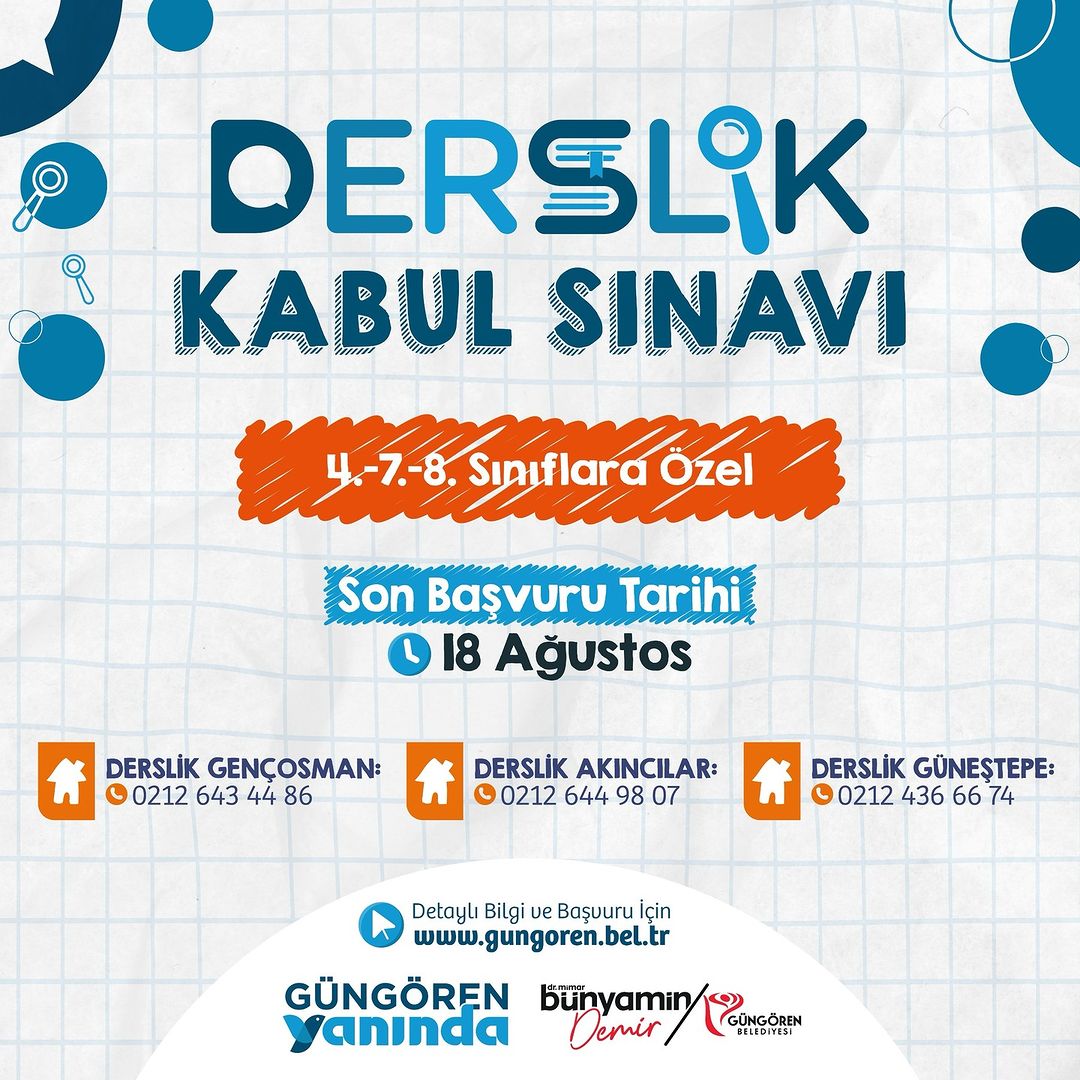 Güngören Belediyesi - Derslik Kabul Sınavı