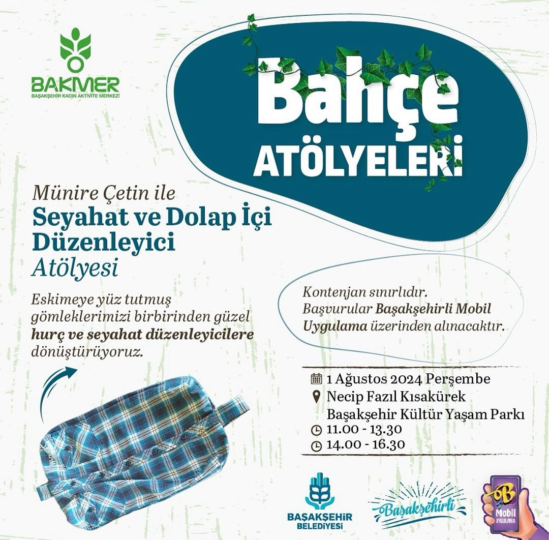 Başakşehir Belediyesi - Münire Çetin ile Seyahat ve Dolap İçi Düzenleyici Atölyesi