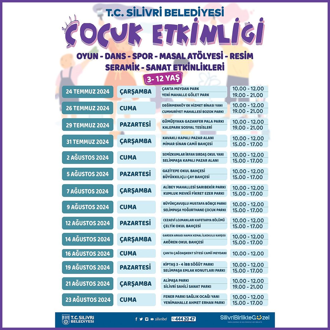 Silivri Belediyesi - Çocuk Etkinlikleri