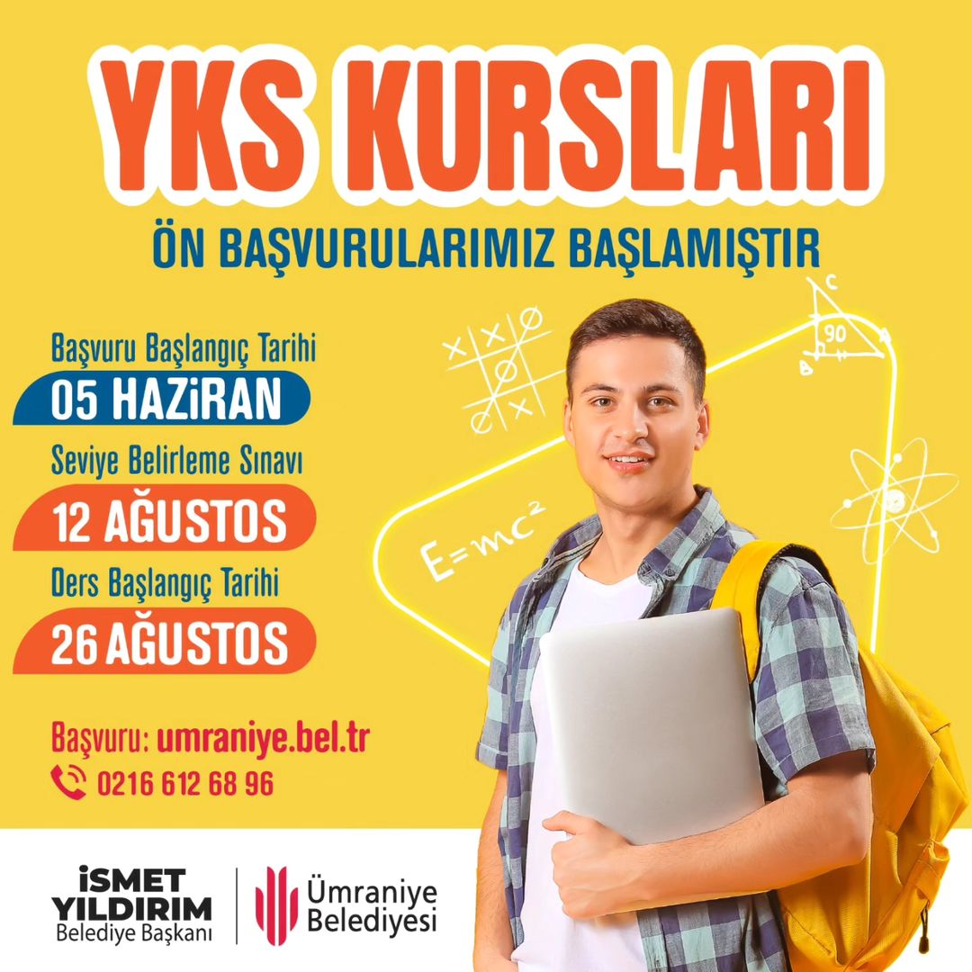 Ümraniye Belediyesi - YKS Kursları Online Başvuru