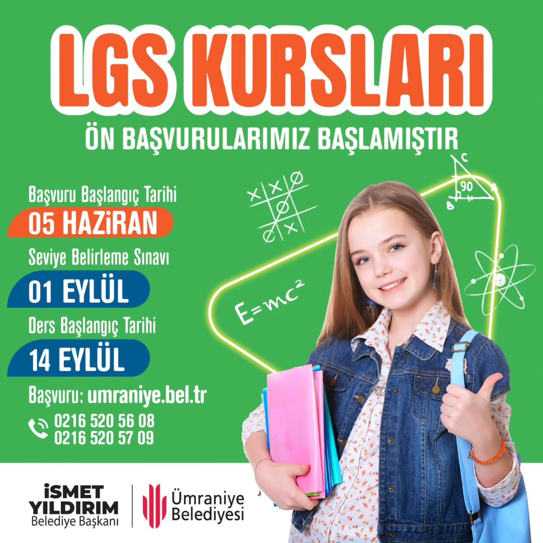 Ümraniye Belediyesi - LGS Kursları Online Başvuru