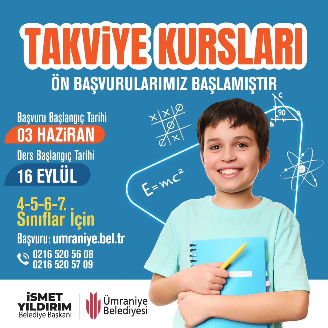 Ümraniye Belediyesi - Takviye Kursları Online Başvuru