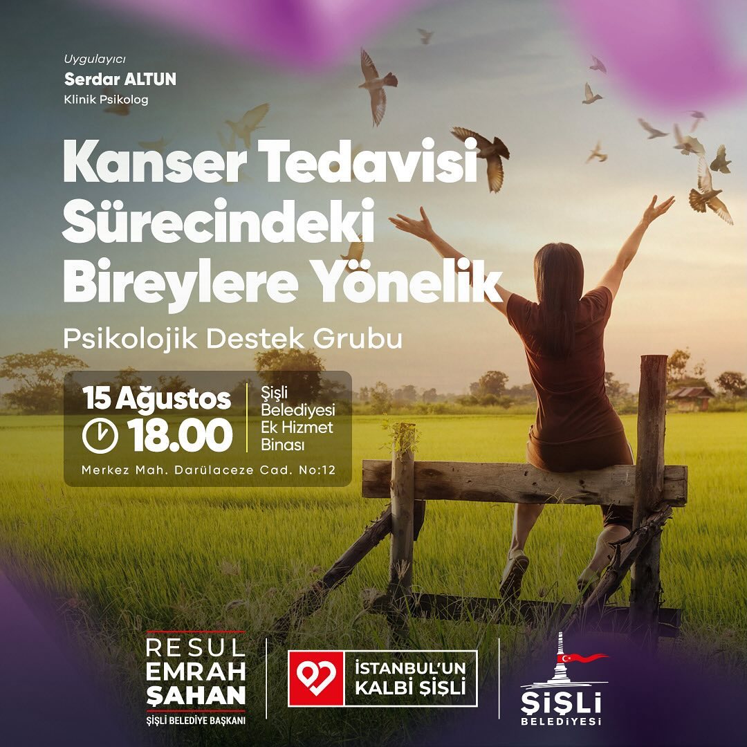 Şişli Belediyesi - Psikolog Serdar Altun ile Kanser Tedavisi Sürecindeki Bireylere Yönelik Psikolojik Destek Grubu Etkinliği