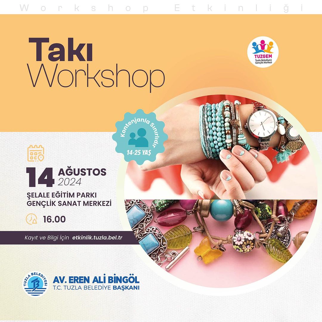 Tuzla Kültür Sanat - Takı Workshop Etkinliği