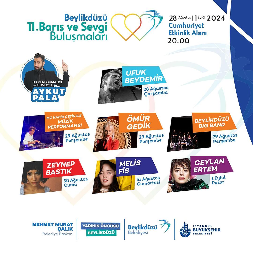 Beylikdüzü Kültür Sanat - 11. Barış ve Sevgi Buluşmaları Programı