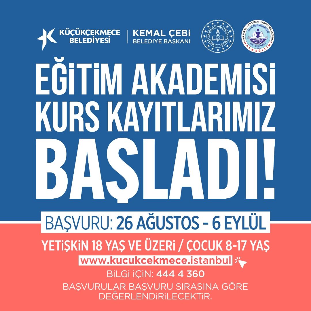 Küçükçekmece Belediyesi - Eğitim Akademisi Kurs Kayıtları