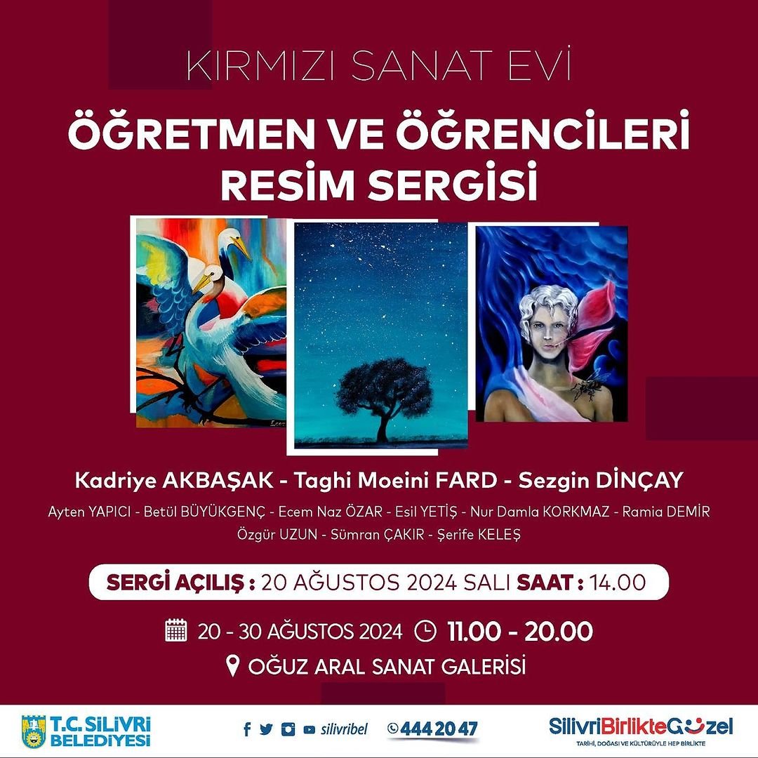Silivri Belediyesi - Kırmızı Sanat Evi Öğretmenler ve Öğrenciler Sergisi