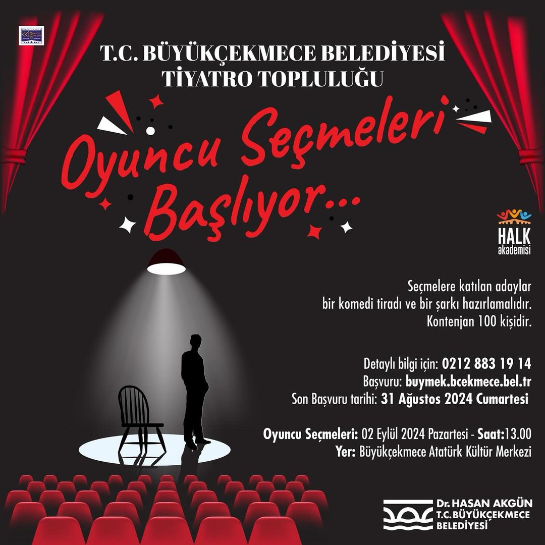 Büyükçekmece Belediyesi - Oyuncu Seçmeleri