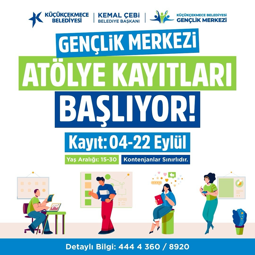 Küçükçekmece Belediyesi - Gençlik Merkezi Atölye Kayıtları