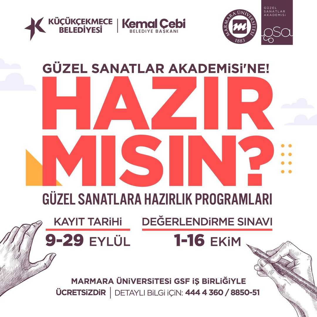 Küçükçekmece Belediyesi - Güzel Sanatlar Akademisi: Güzel Sanatlara Hazırlık Programları