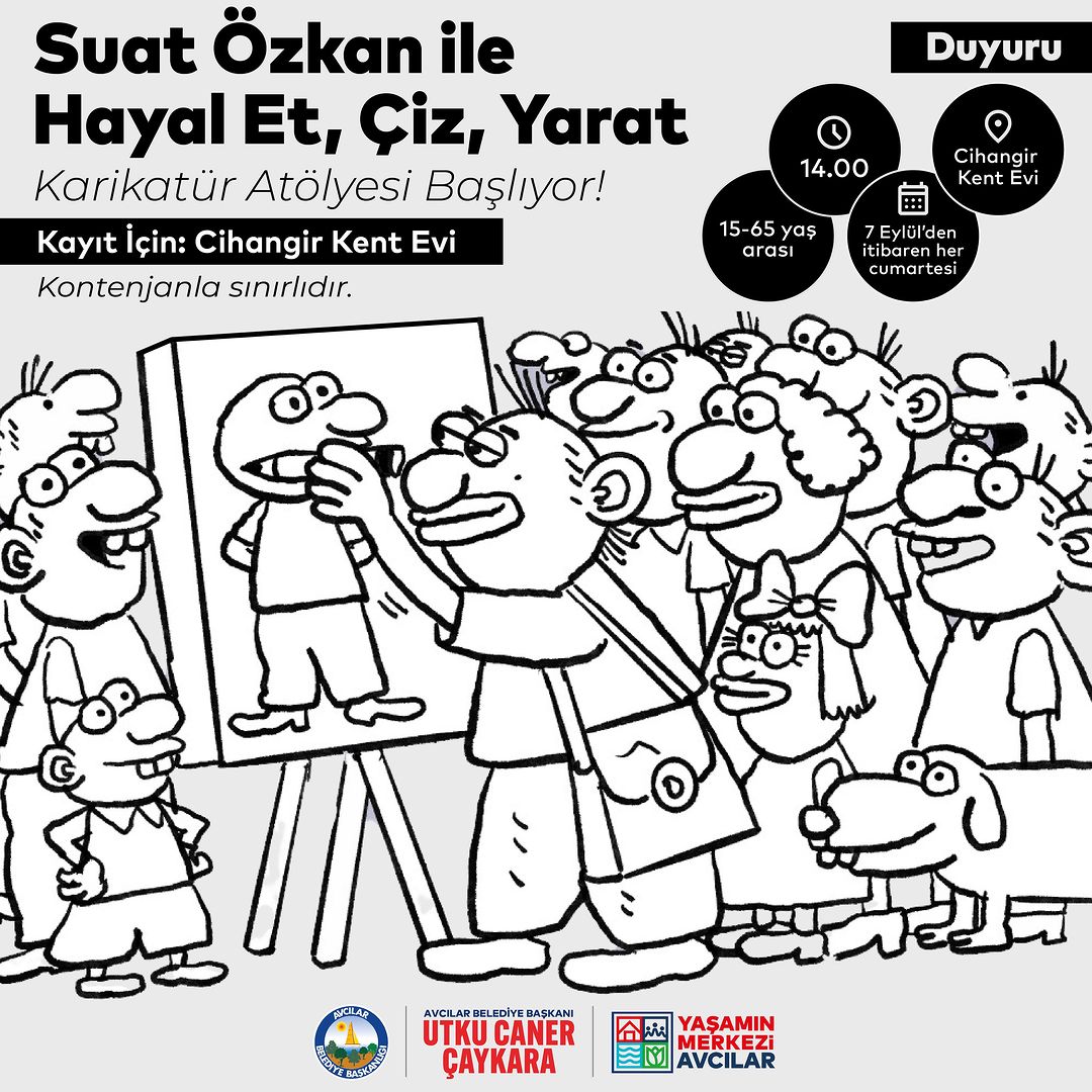 Avcılar Belediyesi - Hayal Et, Çiz, Yarat! Karikatür Atölyesi