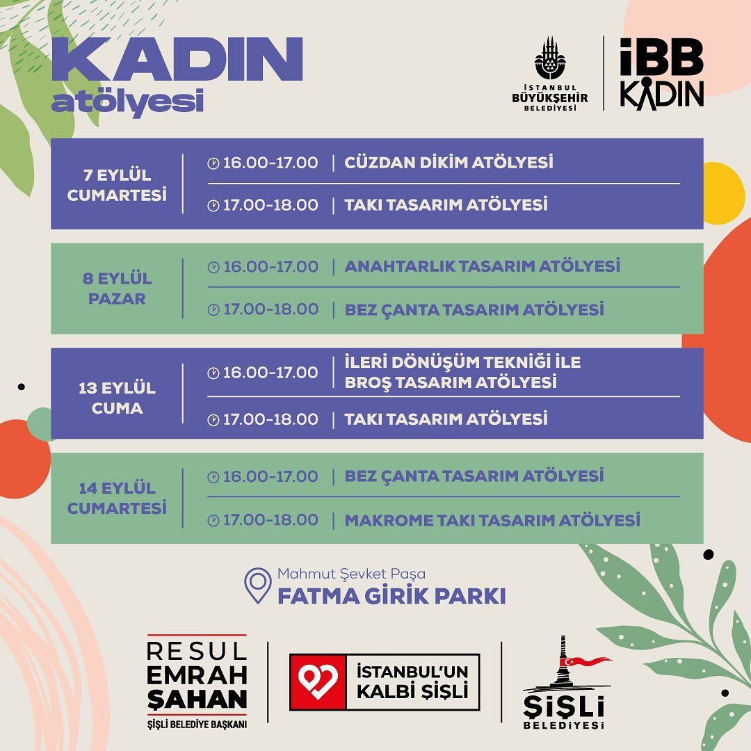 Şişli Belediyesi - Kadın Atölyeleri 