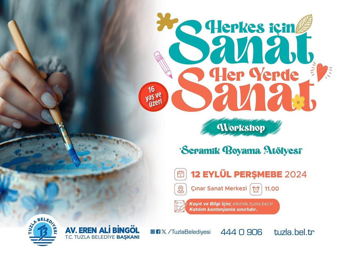 Tuzla Kültür Sanat - Seramik Boyama Atölyesi 