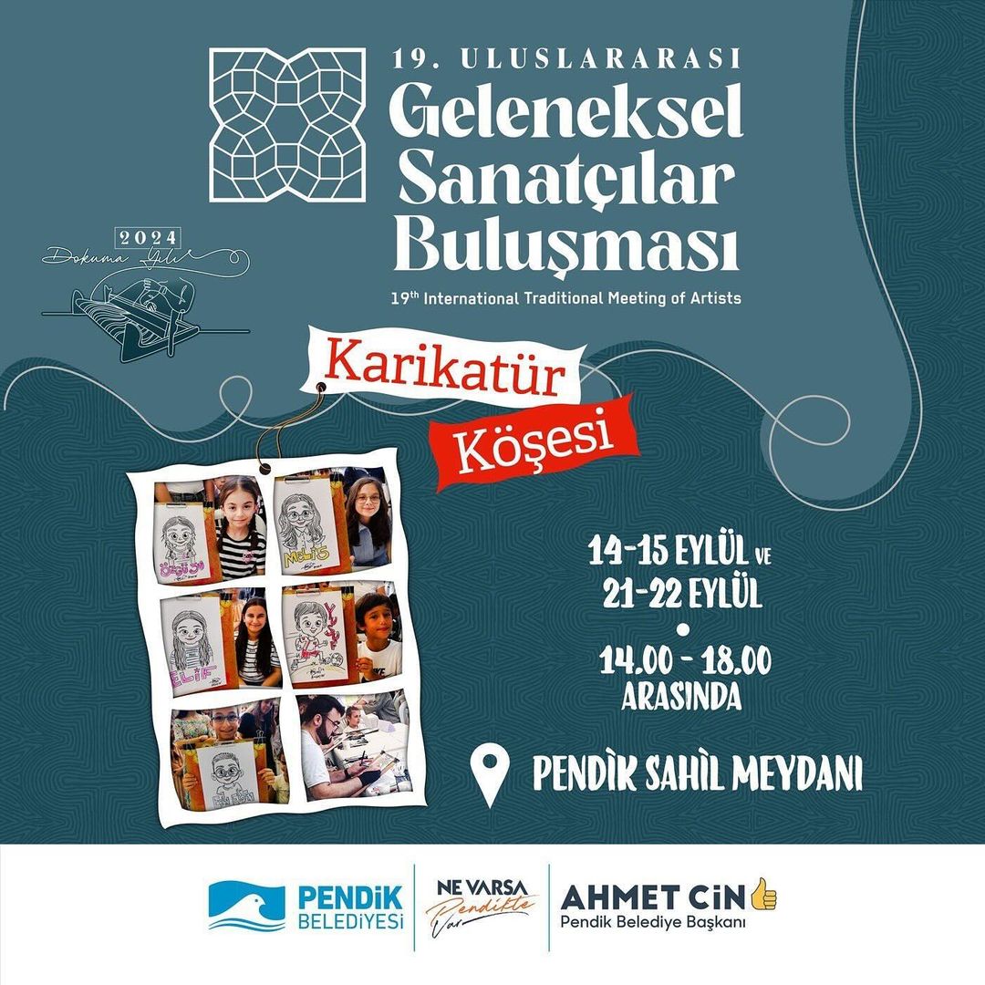 Pendik Kültür Sanat - 19. Uluslararası Geleneksel Sanatçılar Buluşması Fuarı: Karikatür Köşesi