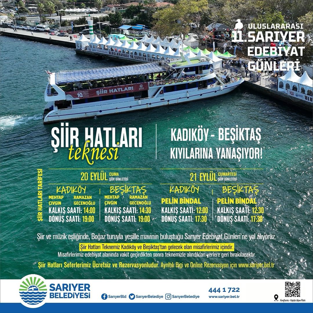 Sarıyer Kültür Sanat - Şiir Hatları Teknesi Programı