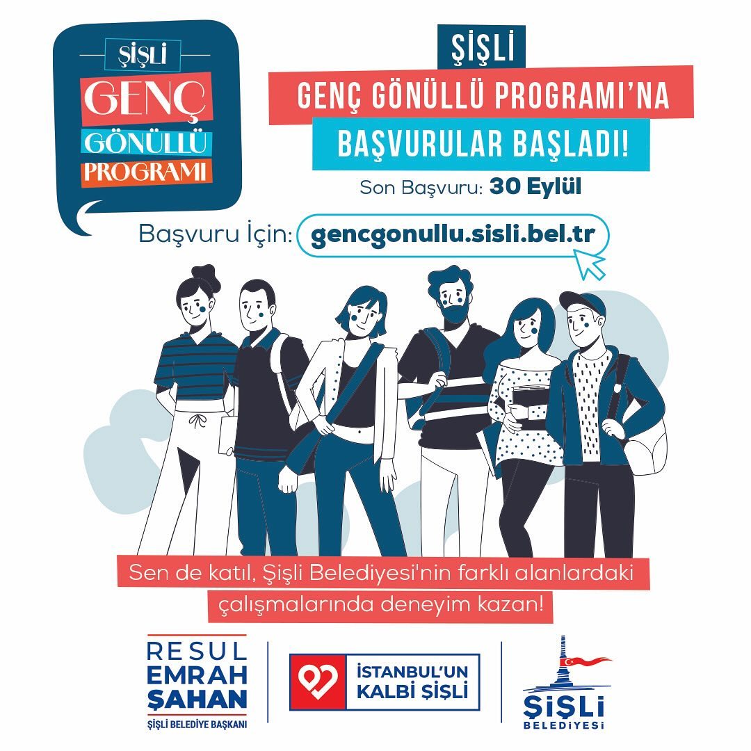 Şişli Belediyesi - Şişli Genç Gönüllü Programı Başvuruları