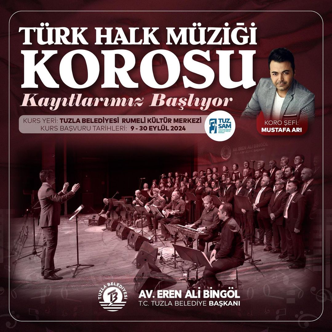 Tuzla Kültür Sanat - Tuzla Belediyesi Sanat ve Eğitim Merkezi Türk Halk Müziği Korosu Kayıtları