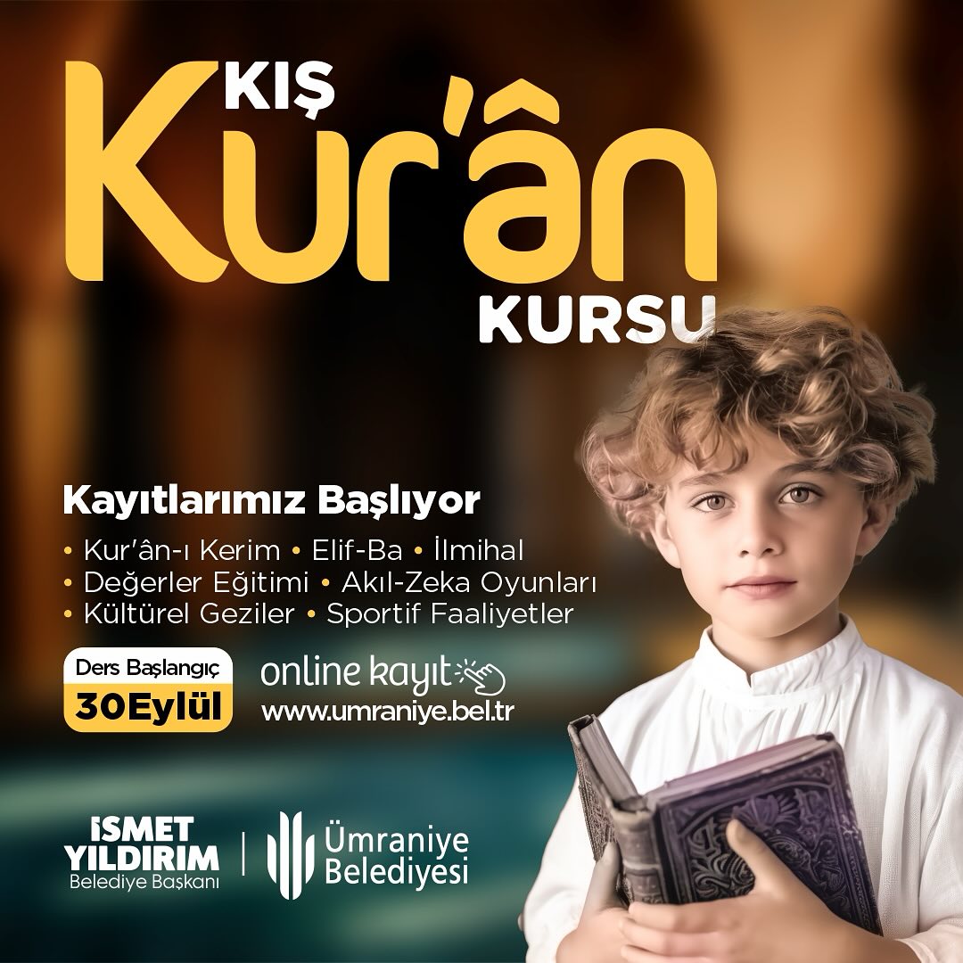 Ümraniye Belediyesi - Kış Kur’an Kursu Kayıtları