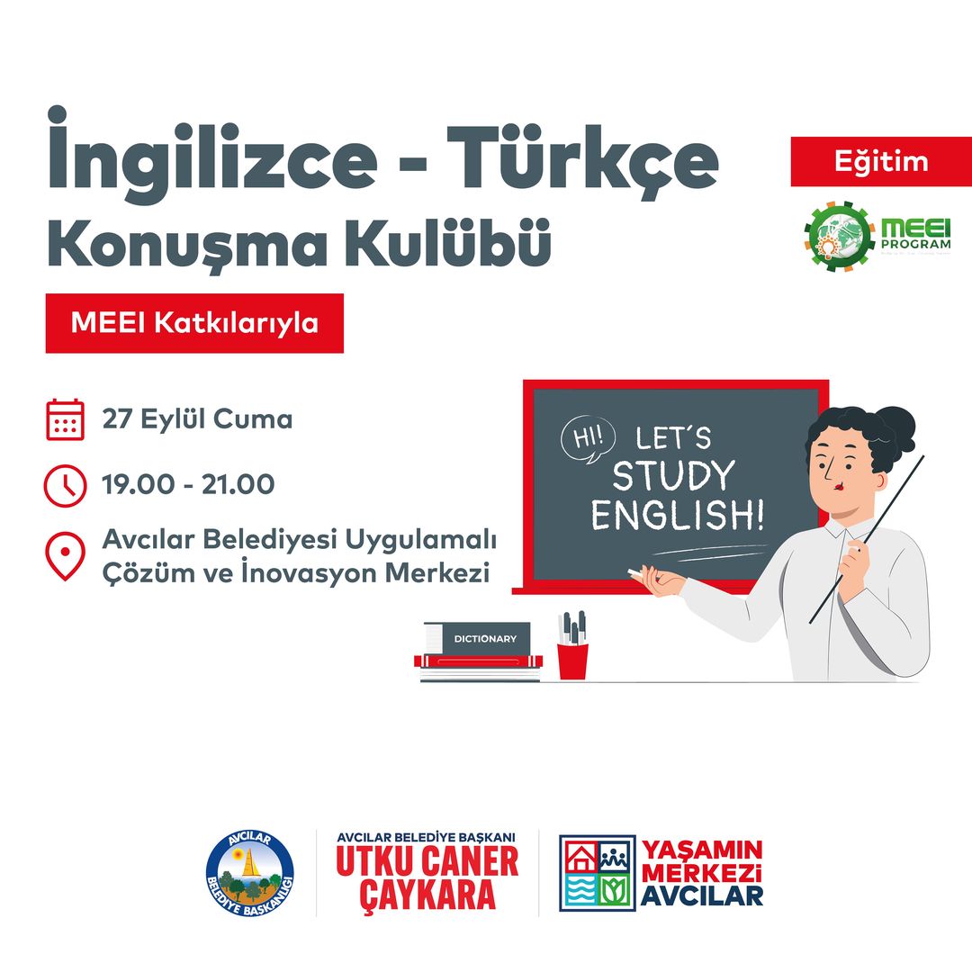 Avcılar Belediyesi - İngilizce-Türkçe Konuşma Kulübü Eğitimleri