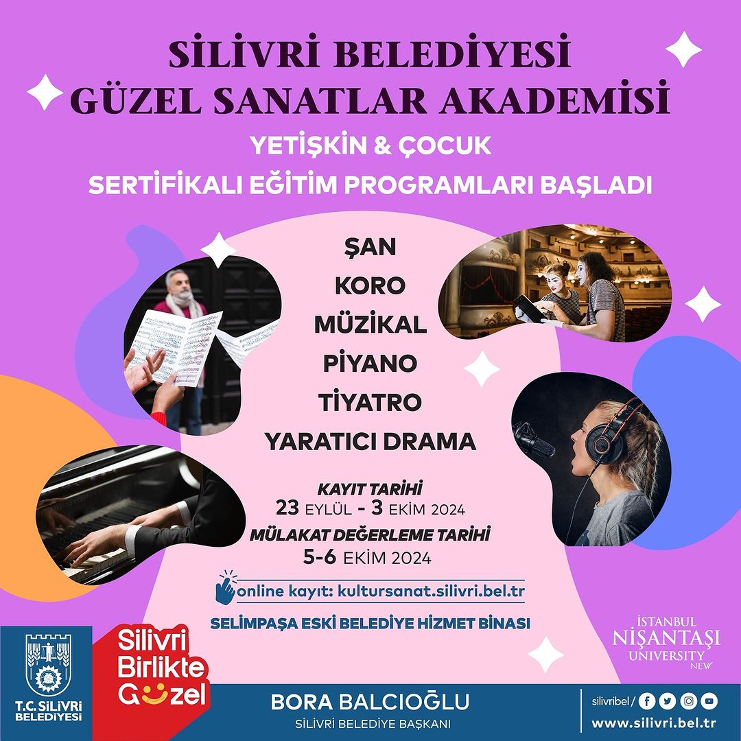 Silivri Belediyesi - Güzel Sanatlar Akademisi Sertifikalı Eğitim Programları
