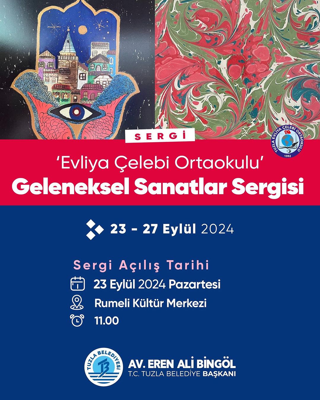 Tuzla Kültür Sanat - “Evliya Çelebi Ortaokulu” Geleneksel Sanatlar Sergisi 