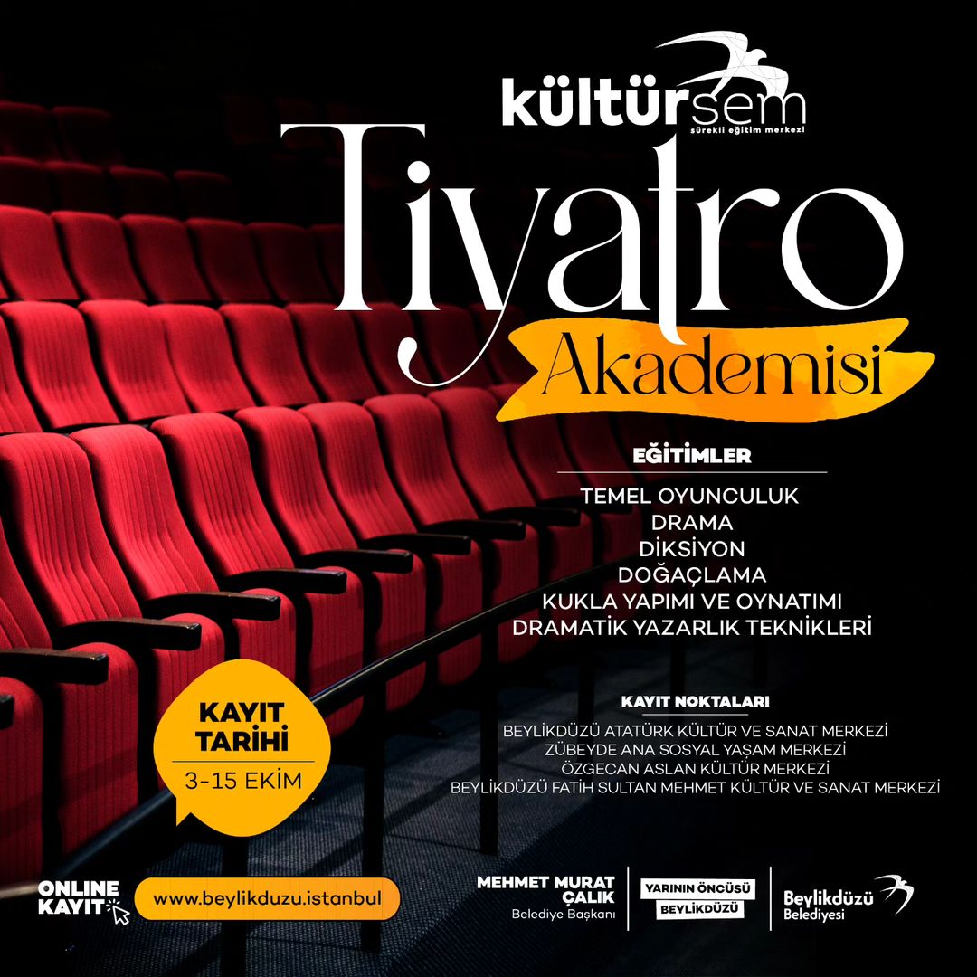 Beylikdüzü Kültür Sanat - Kültürsem Tiyatro Akademisi Kayıtları