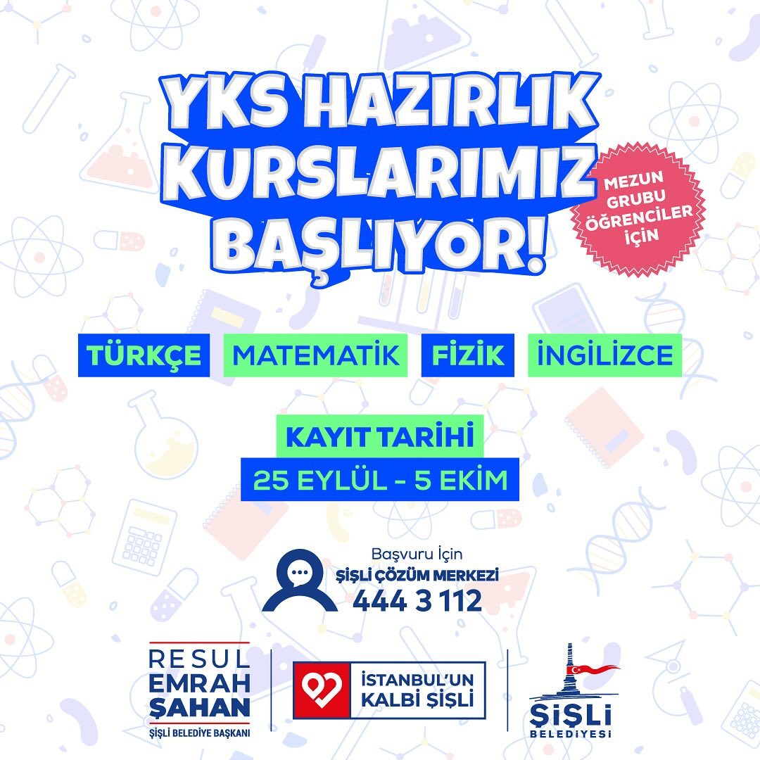 Şişli Belediyesi - YKS Hazırlık Kursları