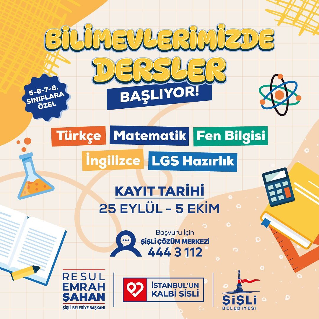 Şişli Belediyesi - Bilimevleri Kursları