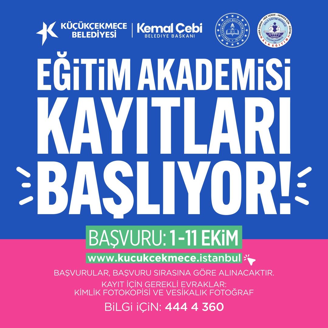 Küçükçekmece Belediyesi - Eğitim Akademisi Kurs Kayıtları