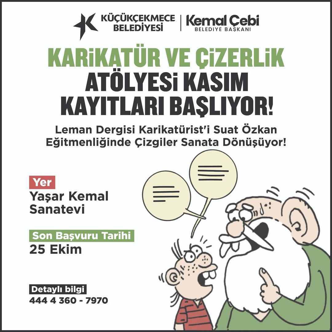 Küçükçekmece Belediyesi - Karikatür ve Çizerlik Atölyesi