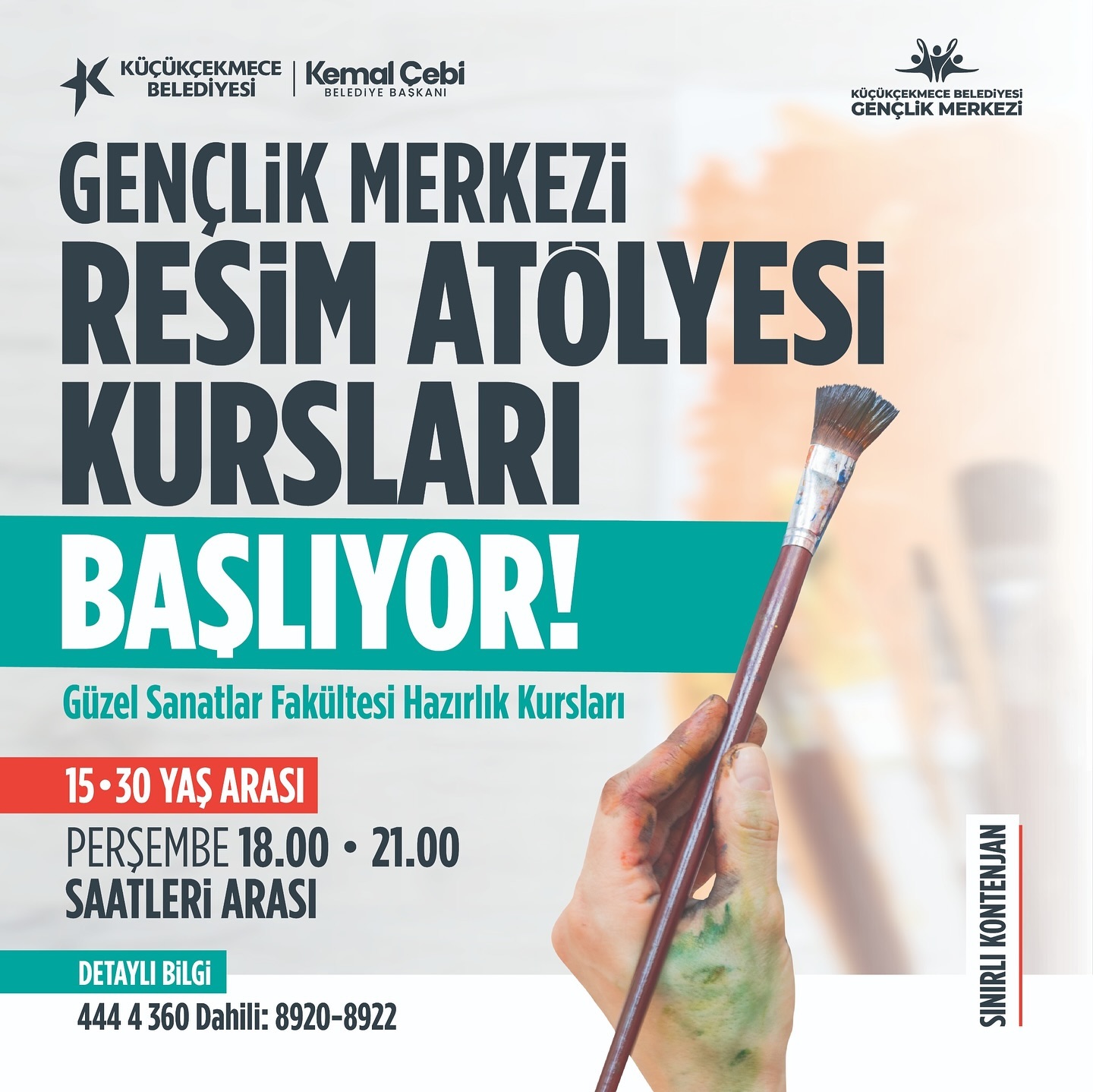 Küçükçekmece Belediyesi - Gençlik Merkezi Resim Atölyesi Kursu